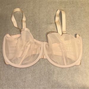 Cupp the balconette mesh Color blush unlined bra Size 34H